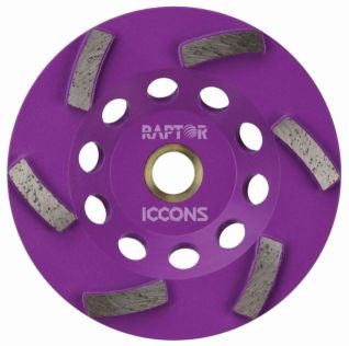 POWERS RIDGEBACK CUP WHEEL RADIAL 100MM ( PURPLE) 